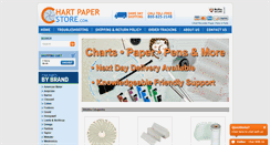 Desktop Screenshot of chartpaperstore.com